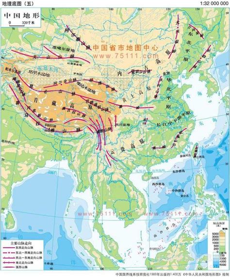 中國山脈分佈圖|中國主要山脈分布圖：看看那些被山包圍的省 16座至。